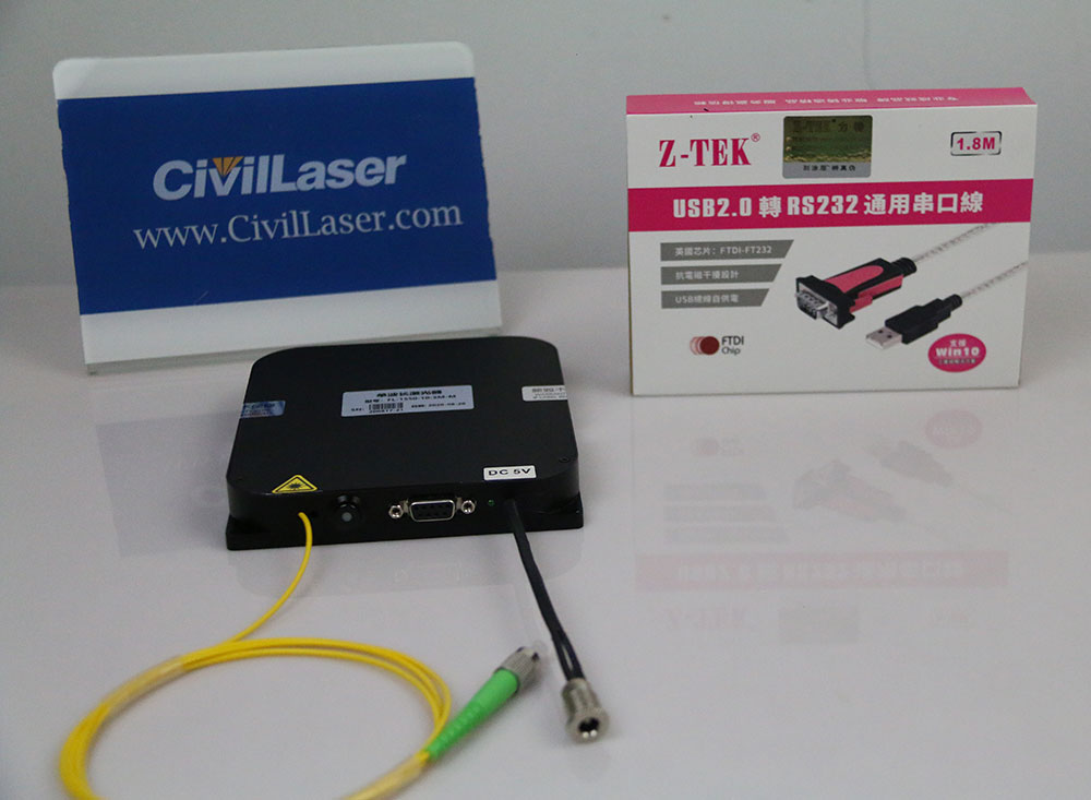 1570nm 100mW 3MHz Fiber Coupled Laser Single-mode Optical Fiber Output FL-1570-100-SM Module Type